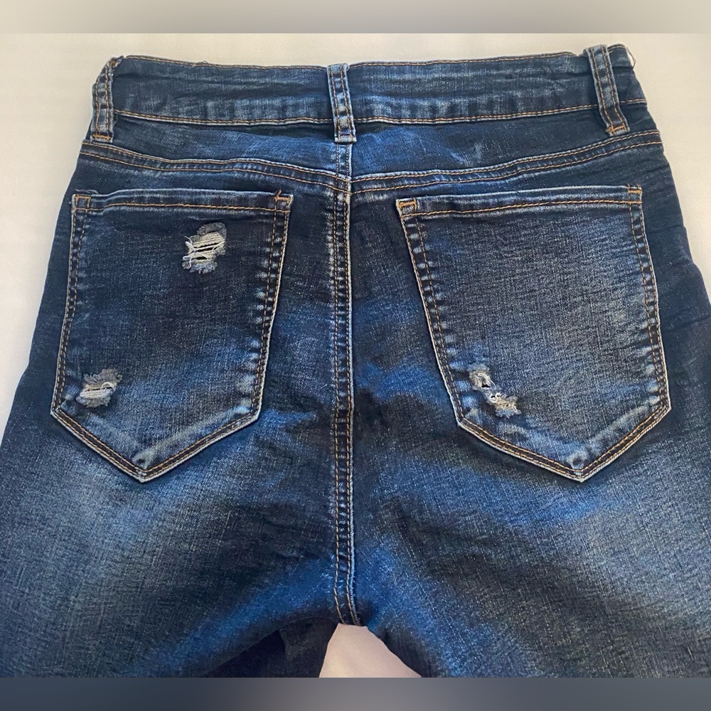 MIAMI…WOMENS Distressed Blue Jeans - Picture 3 of 16